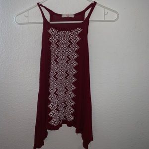 Q Pink Tribal Print Tank